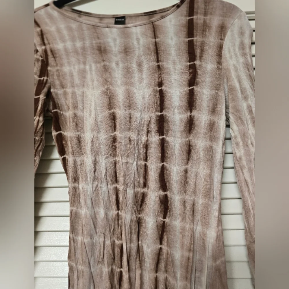 SHEIN - Tie-Dye Long-Sleeve Dress